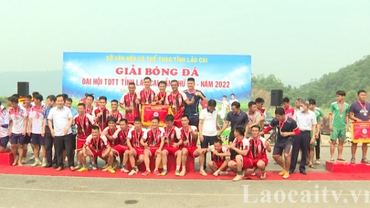 Đội Bảo Yên vô địch Giải bóng đá Đại hội Thể dục – Thể thao tỉnh