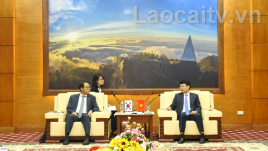 Bí thư Tỉnh ủy tiếp xã giao Đại sứ Hàn Quốc tại Việt Nam