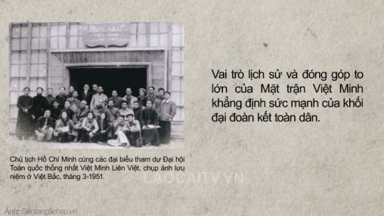 Kỷ niệm 81 năm ngày thành lập Mặt trận Việt Minh