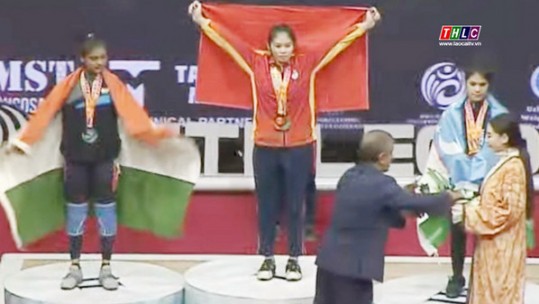 Vận động viên của Lào Cai giành Huy chương Vàng tại Giải Vô địch cử tạ thanh thiếu niên trẻ châu Á