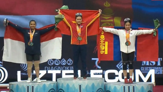 Vận động viên Lào Cai tiếp tục giành 3 HCV tại giải vô địch cử tạ trẻ, thanh thiếu niên châu Á 2022