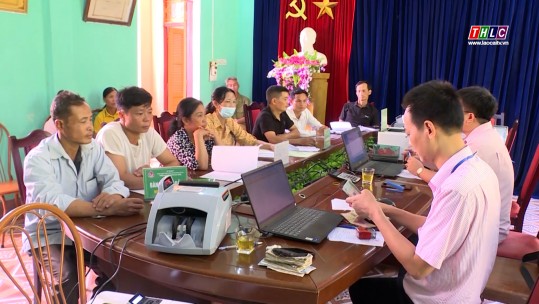 Ban đại diện Ngân hàng CSXH tỉnh làm việc tại huyện Bảo Thắng
