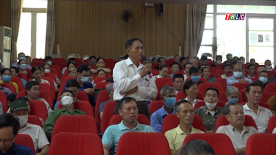 Lãnh đạo huyện Bảo Yên tiếp xúc, đối thoại với Nhân dân