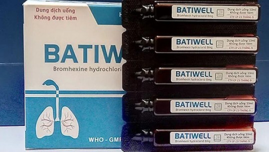 Thu hồi thuốc Batiwell trị nhiễm khuẩn đường hô hấp vì vi phạm mức độ 2