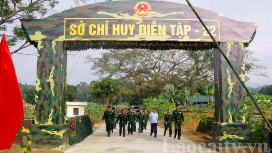 Kiểm tra công tác chuẩn bị diễn tập khu vực phòng thủ tỉnh Lào Cai