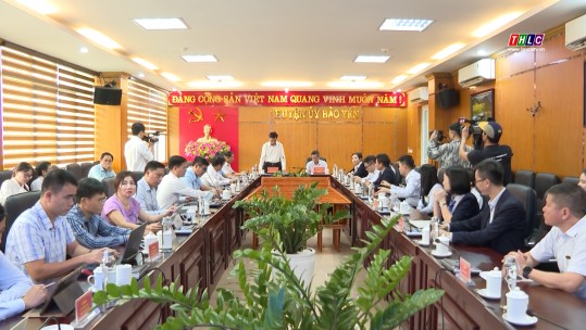 Thảo luận các giải pháp thúc đẩy chuyển đổi số tại huyện Bảo Yên