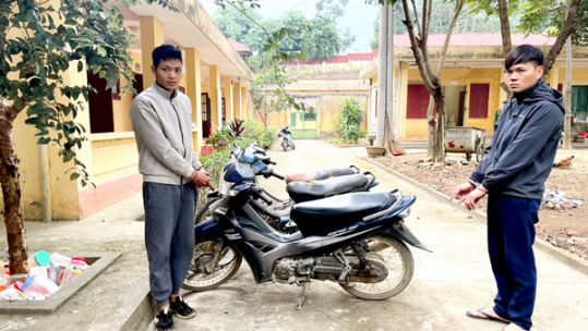 Bắt giữ 2 đối tượng gây ra nhiều vụ trộm cắp xe mô tô tại huyện Văn Bàn