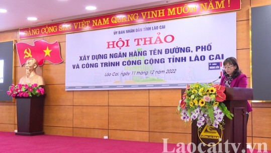 Hội thảo xây dựng ngân hàng tên đường, phố và công trình công cộng tỉnh Lào Cai