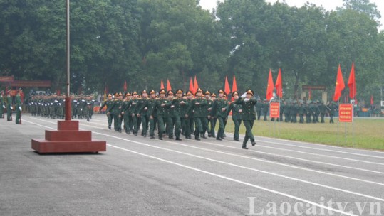Tỉnh Lào Cai ra quân huấn luyện năm 2023