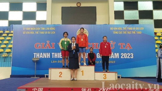 Lào Cai giành 9 huy chương tại Giải Vô địch Cử tạ thanh thiếu niên quốc gia năm 2023