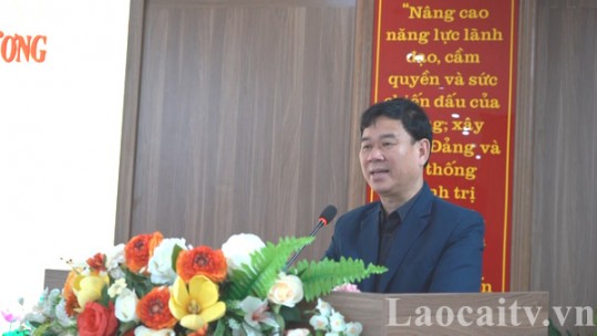 Đảng bộ huyện Mường Khương tổ chức Hội nghị lần thứ 14