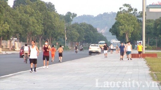 47% người dân thành phố Lào Cai luyện tập thể dục, thể thao