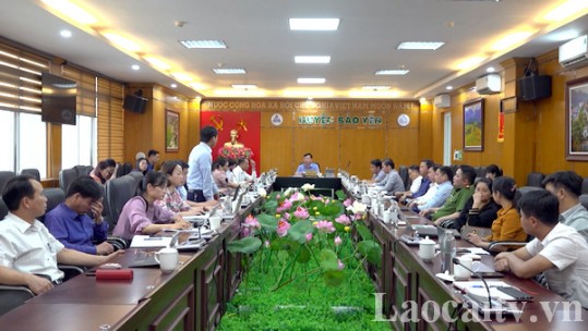 Huyện Bảo Yên họp bàn chuẩn bị cho Ngày hội Văn hóa dân gian xã Nghĩa Đô