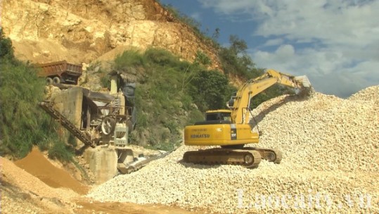 Văn Bàn đảm bảo an toàn vệ sinh lao động trong khai thác vật liệu xây dựng