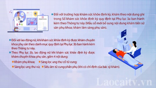 Từ 20/6 lao động nữ được khám sức khỏe phụ sản định kỳ