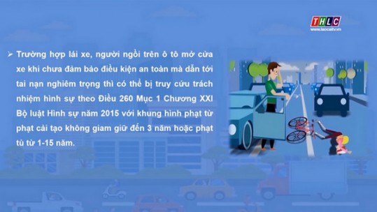 Mở cửa xe ô tô gây tai nạn có thể bị truy cứu trách nhiệm hình sự