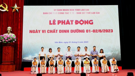 Lào Cai: Phát động hưởng ứng Ngày Vi chất dinh dưỡng năm 2023