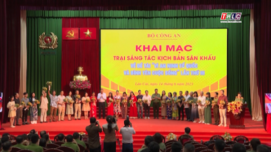 Khai mạc Trại Sáng tác kịch bản sân khấu “Vì an ninh Tổ quốc và bình yên cuộc sống”