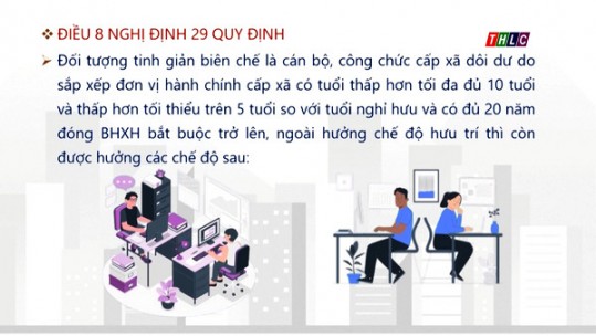 Chế độ nghỉ hưu trước tuổi đối với cán bộ, công chức xã dôi dư từ 20/7/2023