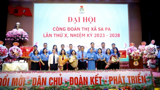 Đại hội đại biểu Công đoàn thị xã Sa Pa lần thứ X