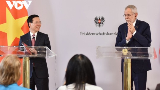 Chủ tịch nước và Tổng thống Áo thống nhất nhiều biện pháp thúc đẩy hợp tác song phương