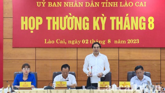 UBND tỉnh Lào Cai họp phiên thường kỳ tháng 8