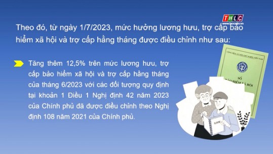 Chi trả lương hưu, trợ cấp BHXH theo mức mới từ ngày 14/8/2023