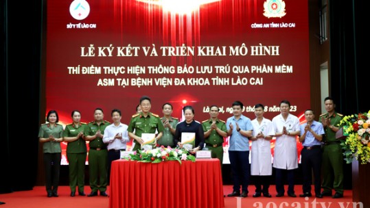 Thí điểm thực hiện thông báo lưu trú qua phần mềm ASM tại Bệnh viện Đa khoa tỉnh