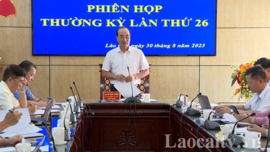 Thường trực HĐND tỉnh Lào Cai tổ chức phiên họp thường kỳ lần thứ 26