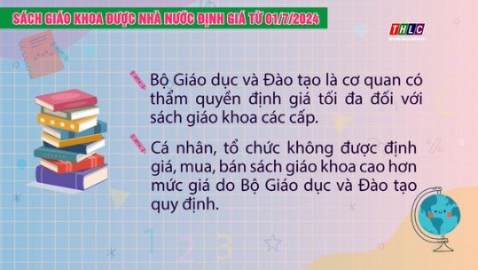 Sách giáo khoa được nhà nước định giá từ 01/7/2024