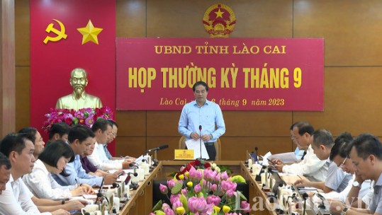 UBND tỉnh Lào Cai họp phiên thường kỳ tháng 9