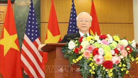 Toàn văn phát biểu của Tổng Bí thư Nguyễn Phú Trọng với báo chí sau Hội đàm với Tổng thống Hoa Kỳ Joe Biden