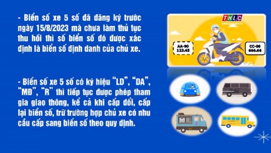 Trường hợp không bắt buộc đổi biển số xe đang dùng sang biển số định danh