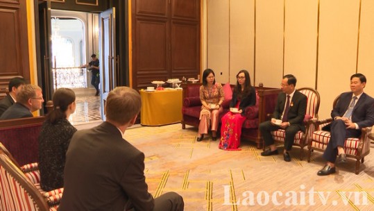 Lãnh đạo tỉnh Lào Cai tiếp các đoàn đại biểu quốc tế dự Lễ kỷ niệm 120 năm Du lịch Sa Pa