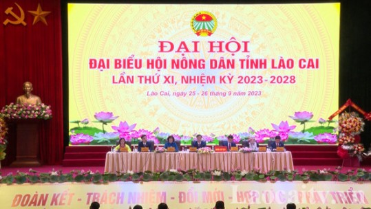 Đại hội Đại biểu Hội Nông dân tỉnh Lào Cai lần thứ XI đề ra 18 chỉ tiêu cho nhiệm kỳ 2023 - 2028