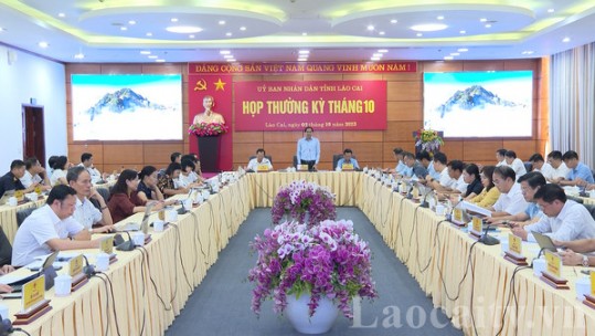 UBND tỉnh họp phiên thường kỳ tháng 10