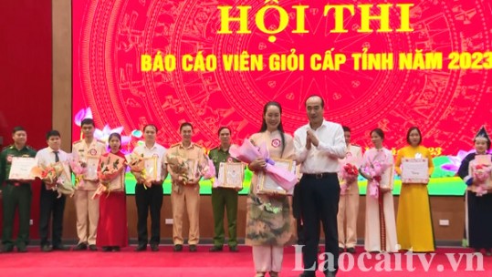 Bế mạc Hội thi Báo cáo viên giỏi tỉnh Lào Cai năm 2023