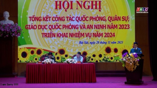 Bát Xát tổng kết công tác quốc phòng, quân sự địa phương 2023