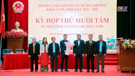 Ông Nguyễn Trọng Huân được bầu giữ chức Chủ tịch UBND huyện Mường Khương