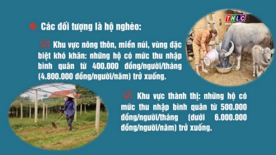 Đối tượng nhận hỗ trợ từ Quỹ Hỗ trợ hộ gia đình thu nhập thấp để phát triển kinh tế