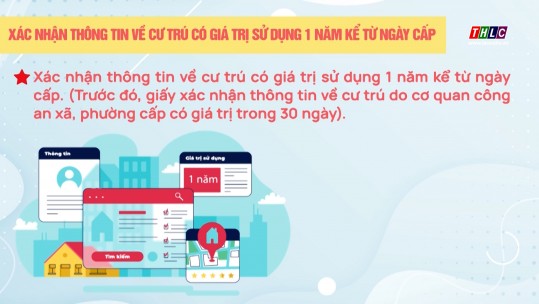 Xác nhận thông tin về cư trú có giá trị sử dụng 1 năm kể từ ngày cấp