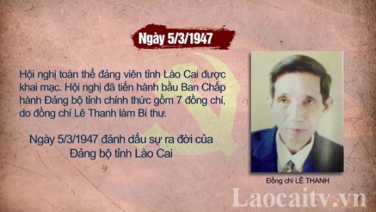 Dấu mốc thành lập Đảng bộ tỉnh Lào Cai