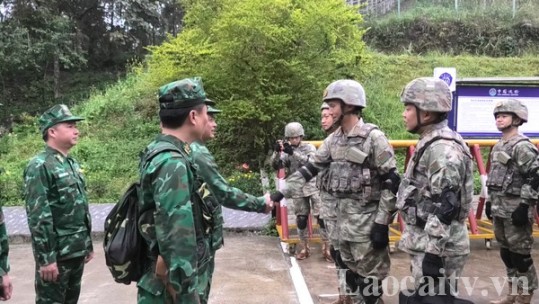 Bộ đội Biên phòng Lào Cai (Việt Nam) và Bộ đội Biên phòng khu Mông Tự (Trung Quốc) khởi động tuần tra song phương năm 2024