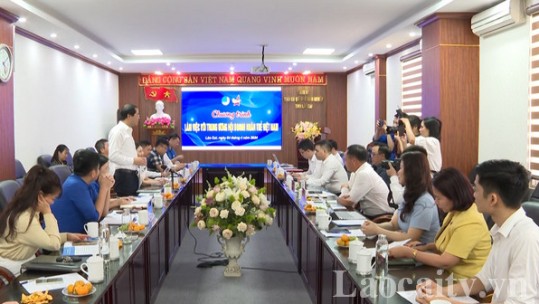 Ban Thường vụ Tỉnh đoàn Lào Cai làm việc với Hội Doanh nhân trẻ Việt Nam