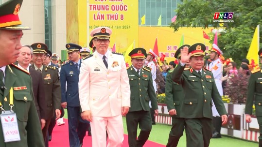 Tiễn Đoàn Bộ quốc phòng Trung Quốc kết thúc Chương trình giao lưu biên giới quốc phòng hữu nghị tại Lào Cai