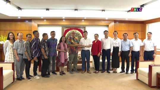 Hội nhà báo Indonesia thăm, làm việc với Hội nhà báo tỉnh Lào Cai