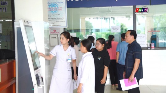 Mô hình ki ốt đăng ký khám bệnh tự động tại Bệnh viện Nội tiết tỉnh