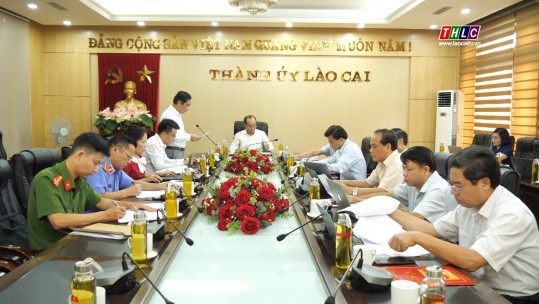 Công bố quyết định, kế hoạch kiểm tra công tác phòng, chống tham nhũng, tiêu cực đối với Ban Thường vụ Thành ủy Lào Cai
