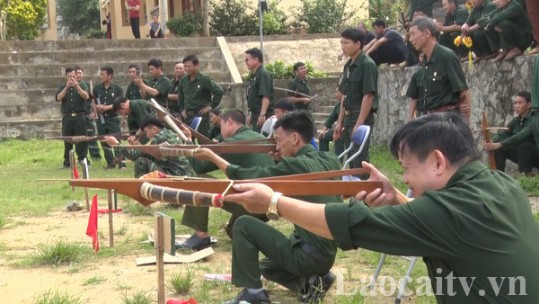 Đặc sắc giải bắn nỏ, bóng chuyền hơi của Hội Cựu chiến binh huyện Văn Bàn