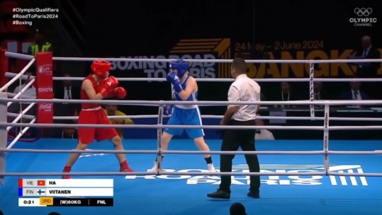 Võ sĩ boxing người Lào Cai Hà Thị Linh giành vé dự Olympic Paris 2024